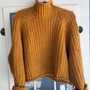 Chunky Knit Mustard Sweater